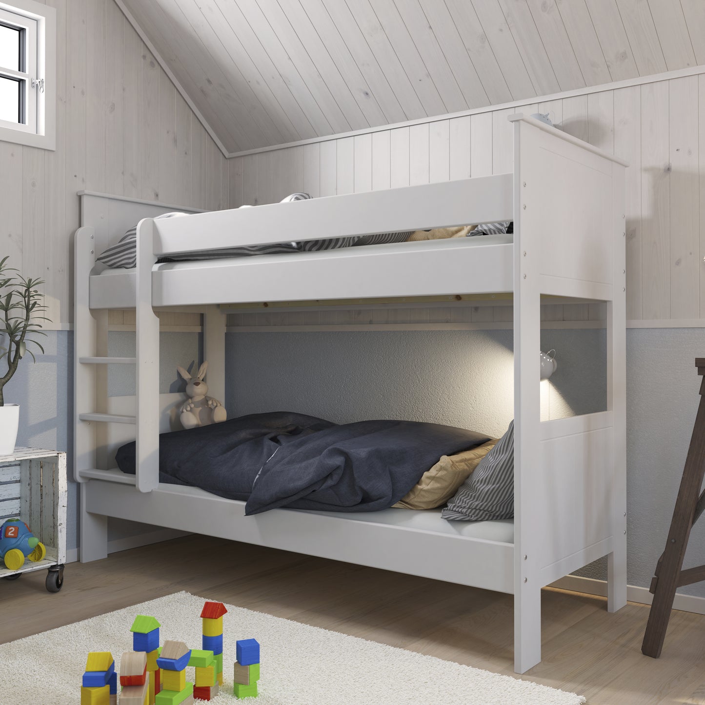 alba bunk bed white