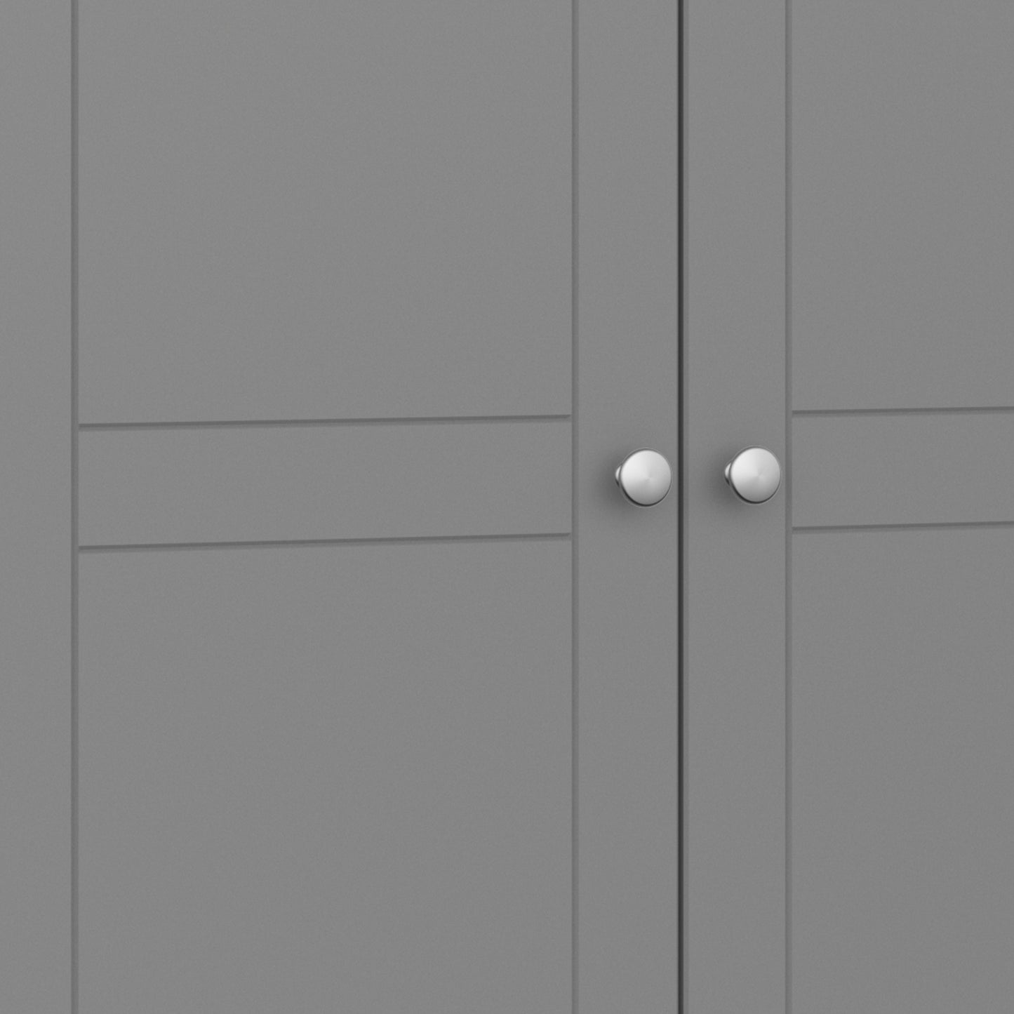 tromso 3 door wardrobe grey