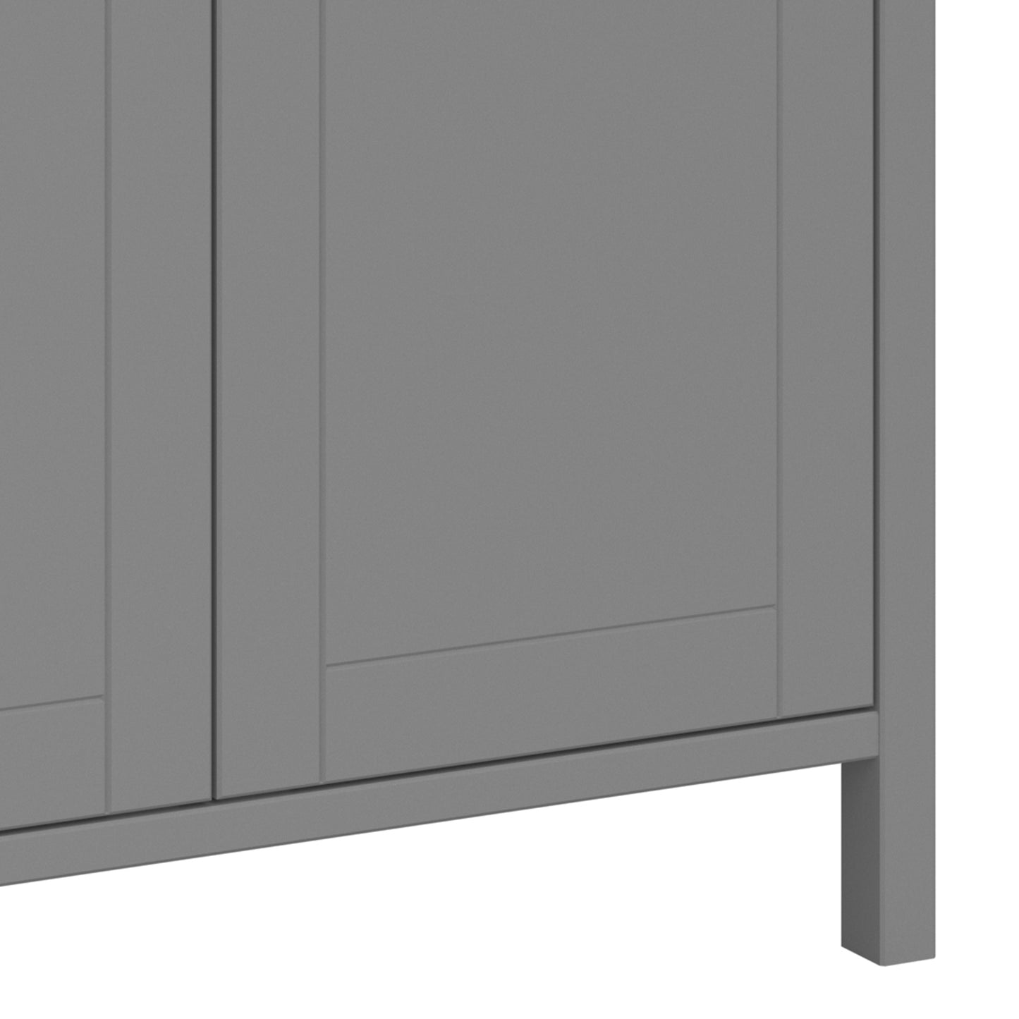 tromso 3 door wardrobe grey