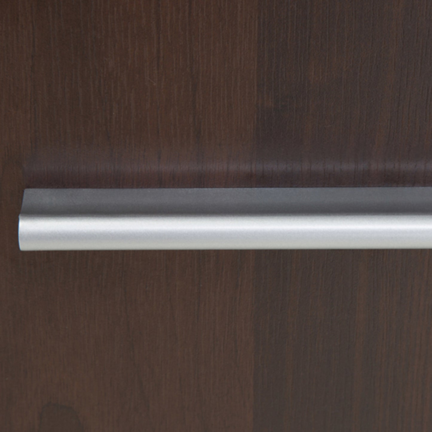 imperial tall glazed 1 door 2 drawer narrow cabinet in dark mahogany melamine