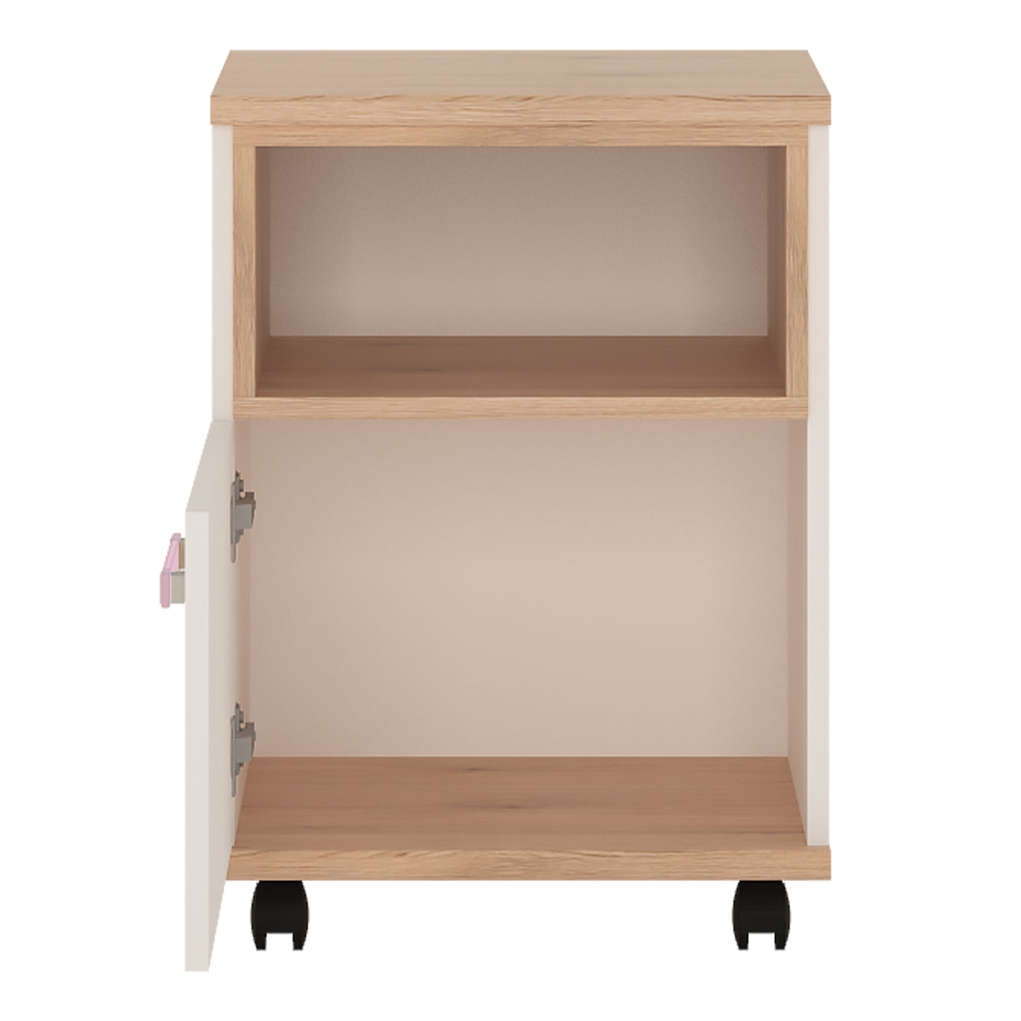 4kids 1 door desk mobile with lilac handles
