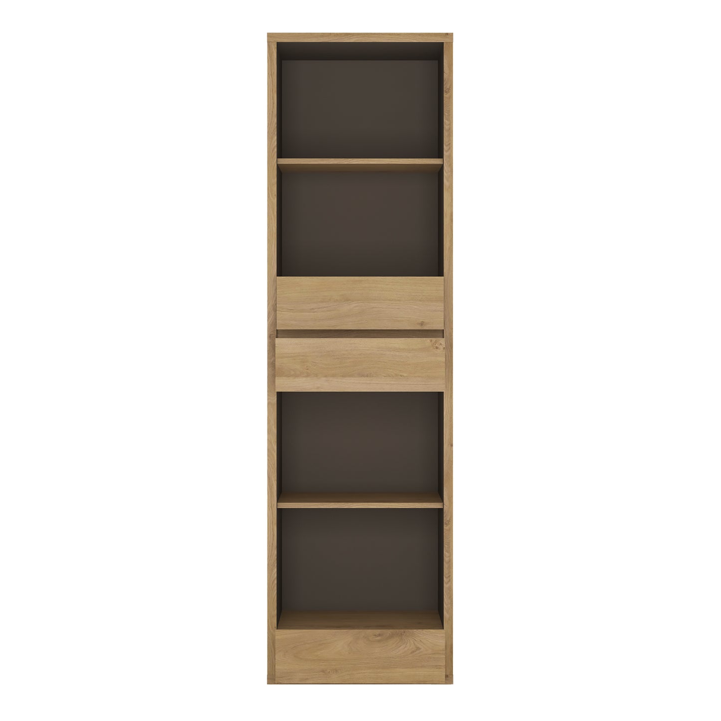 shetland tall narrow 3 drawer bookcase