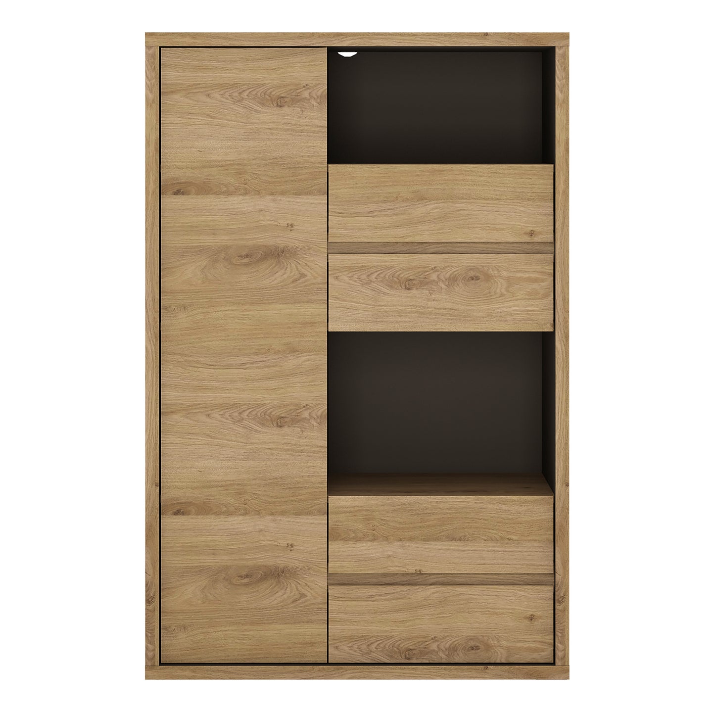 shetland 1 door 4 drawer display cabinet