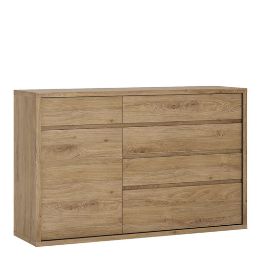 shetland 1 door 5 drawer cupboard