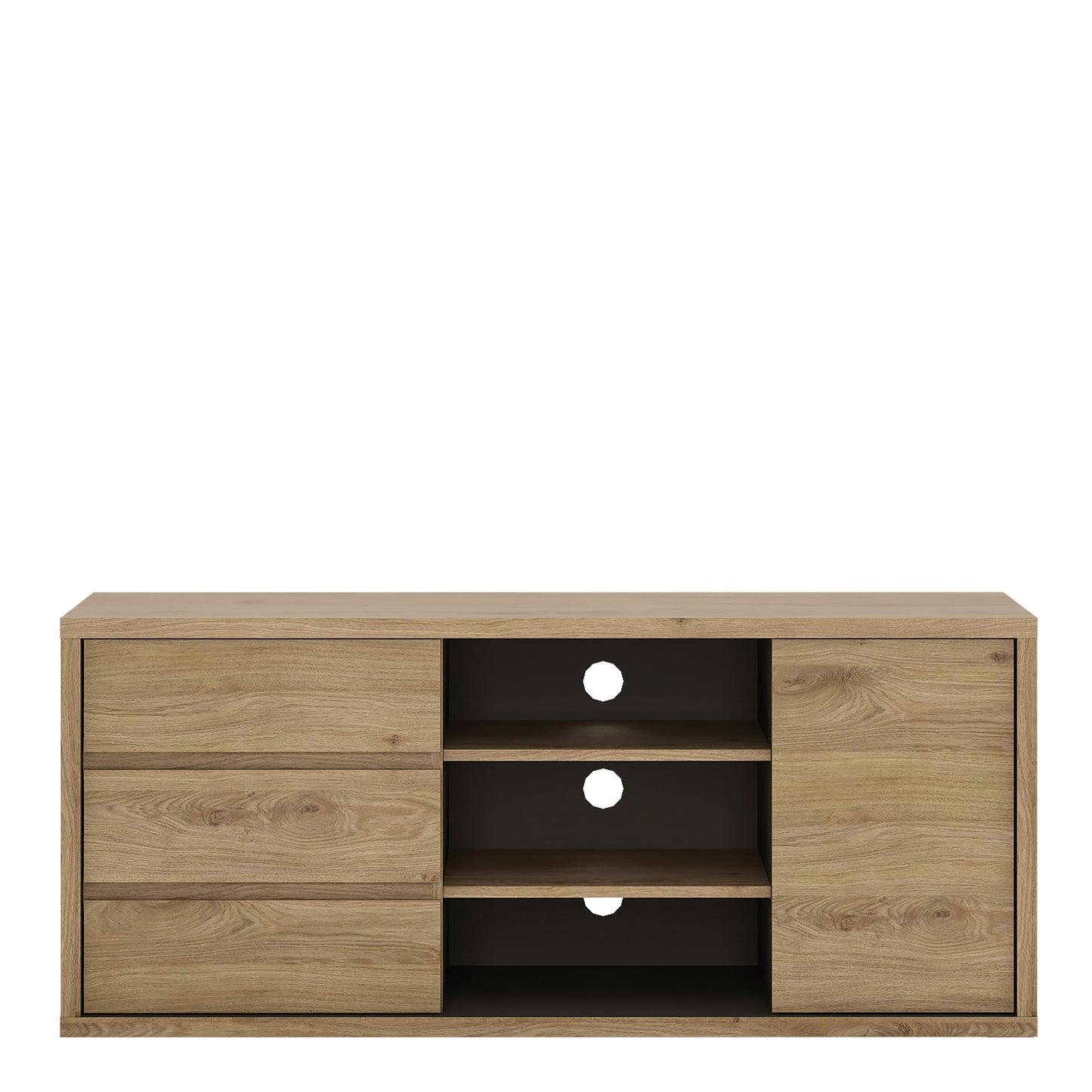shetland 1 door 3 drawer tv cabinet