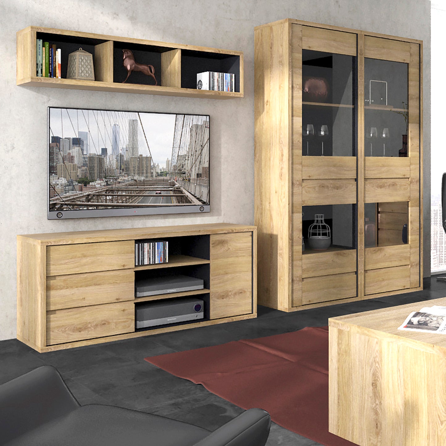shetland wide wall shelf