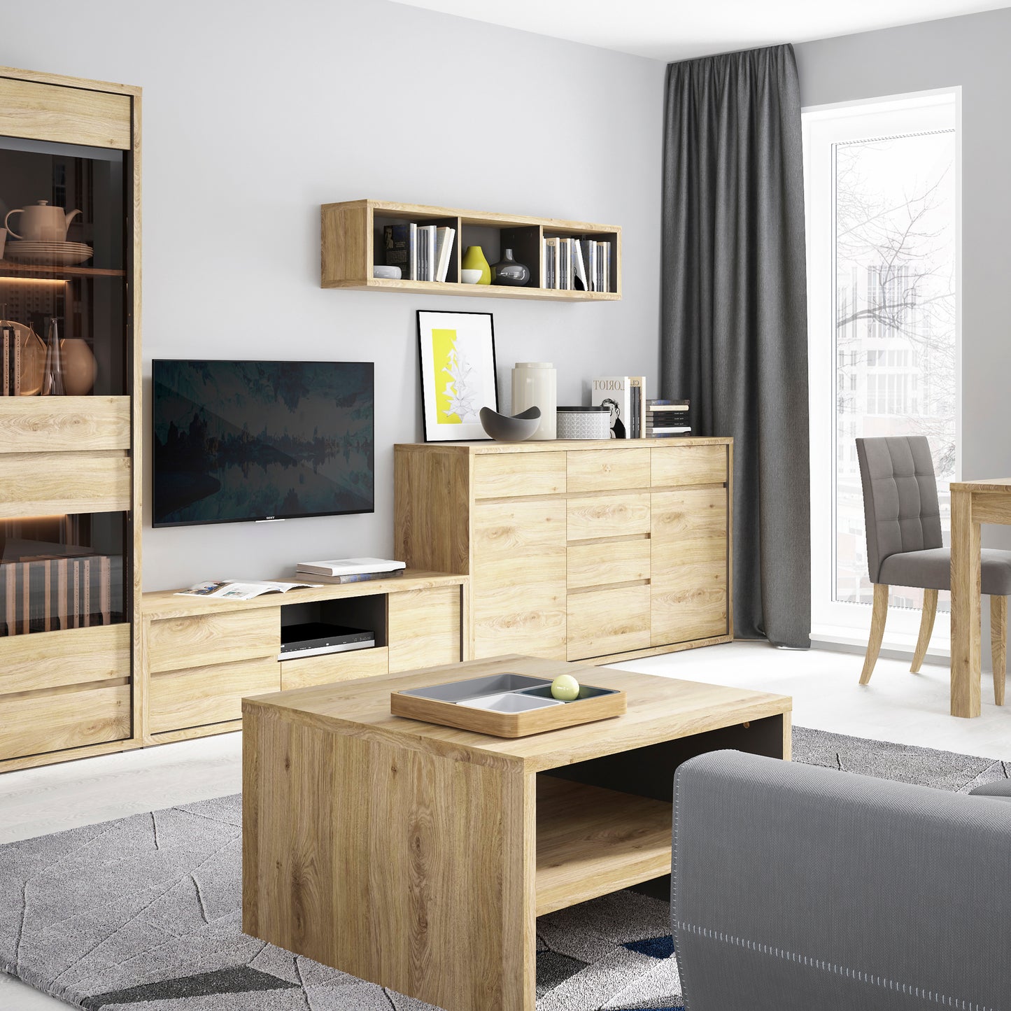 shetland wide wall shelf
