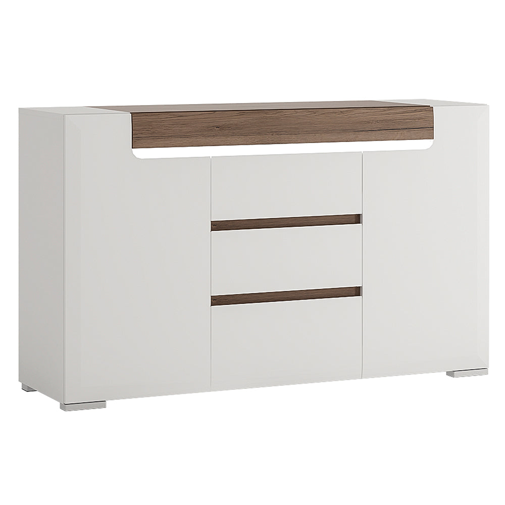 toronto 2 door 3 drawer sideboard (inc. plexi lighting)