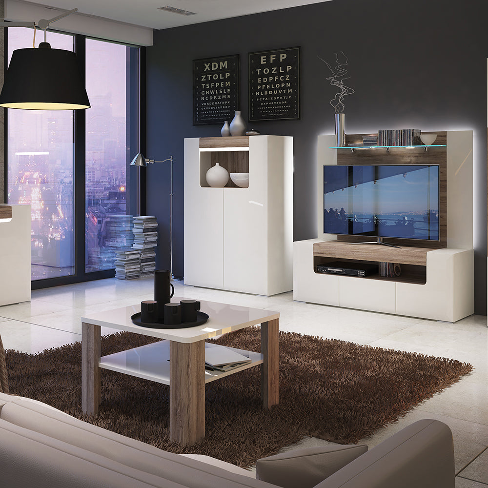 toronto coffee table with shelf