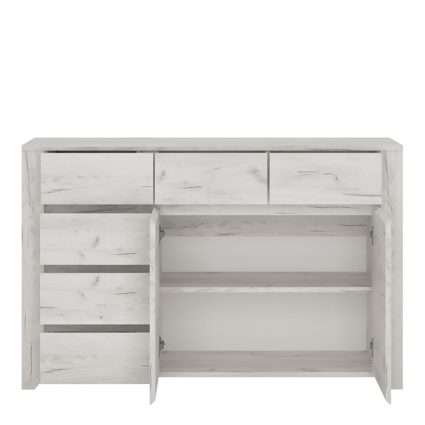 angel 2 door 3+3 drawer wide chest