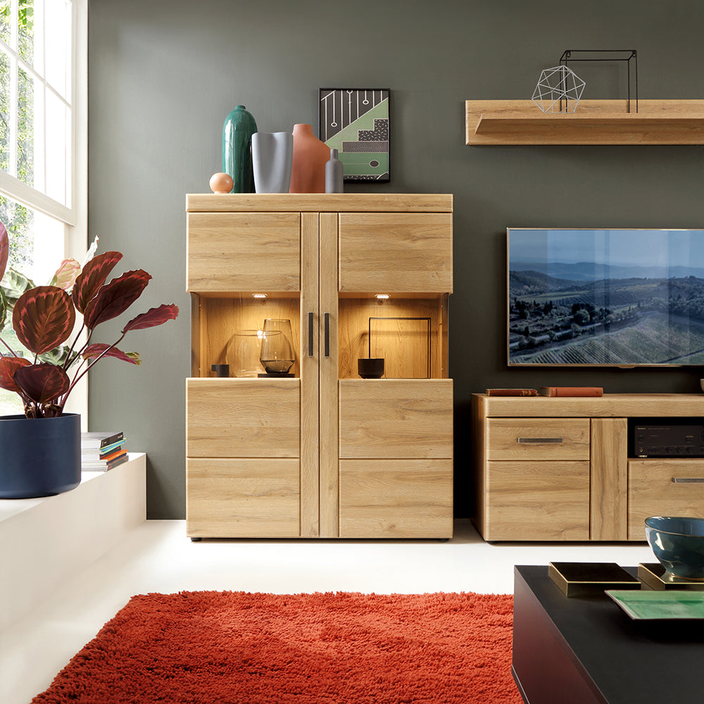 cortina wall shelf 117cm in grandson oak