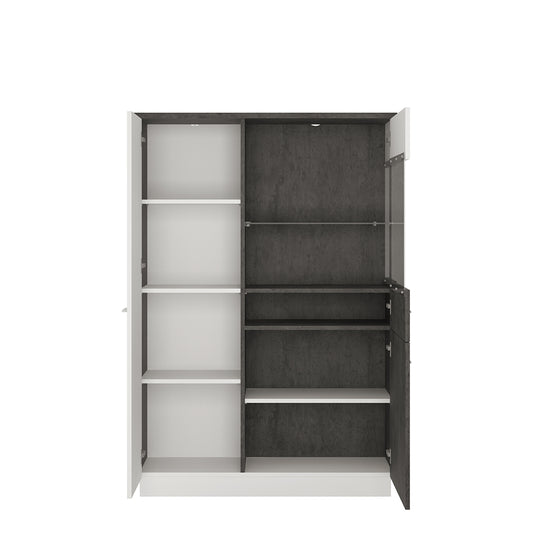 zingaro low display cabinet (rh)