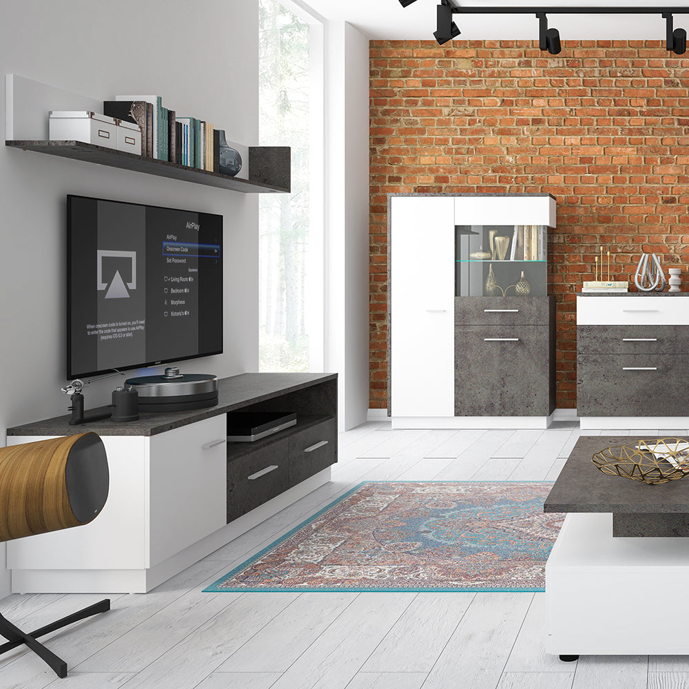 zingaro low display cabinet (rh)