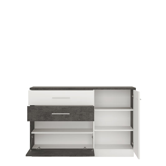 zingaro 1 door 2 drawer 1 compartment sideboard