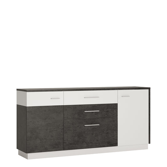 zingaro 2 door 2 drawer 1 compartment sideboard