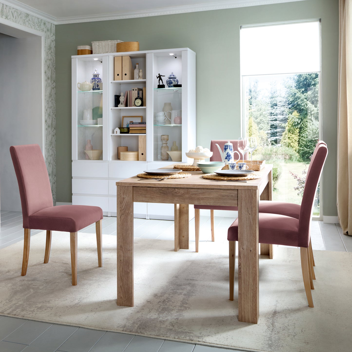 fribo extending dining table 140-180cm in oak