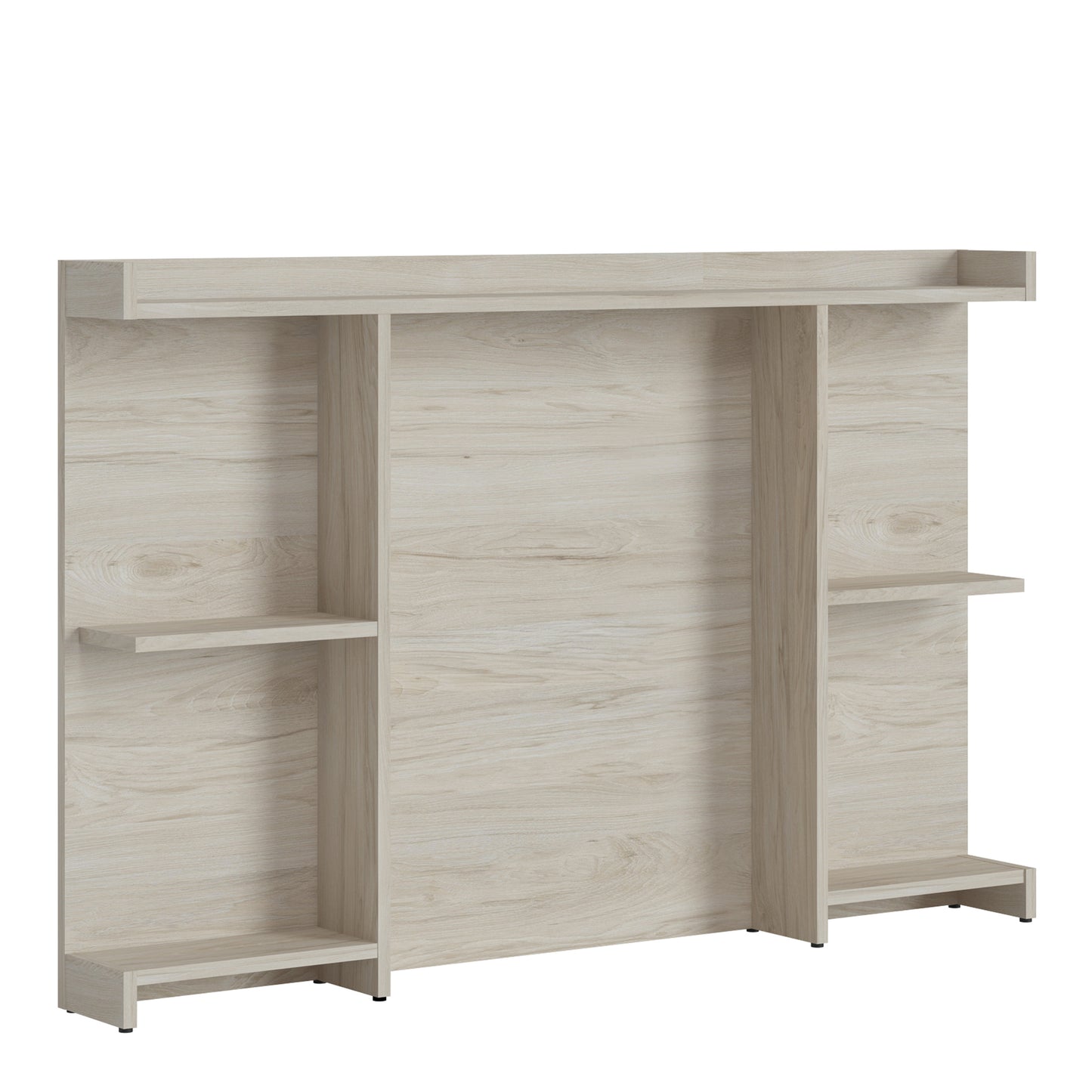 denim 120cm headboard extension in light walnut