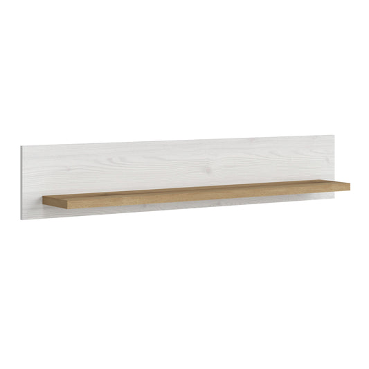 celesto shelf in white and oak
