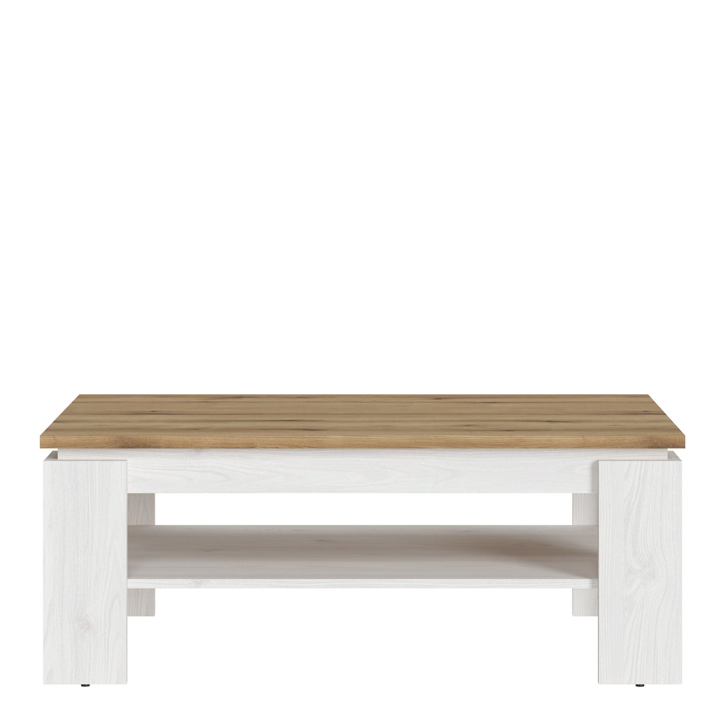celesto coffee table in white and oak