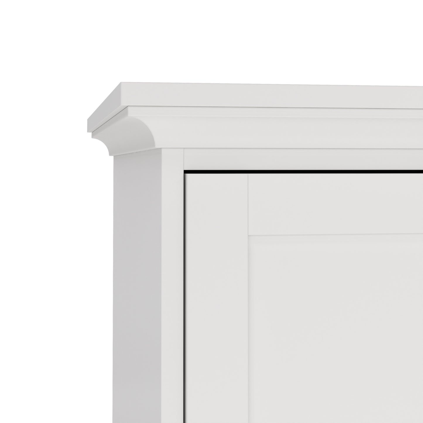paris wardrobe with 2 doors in white