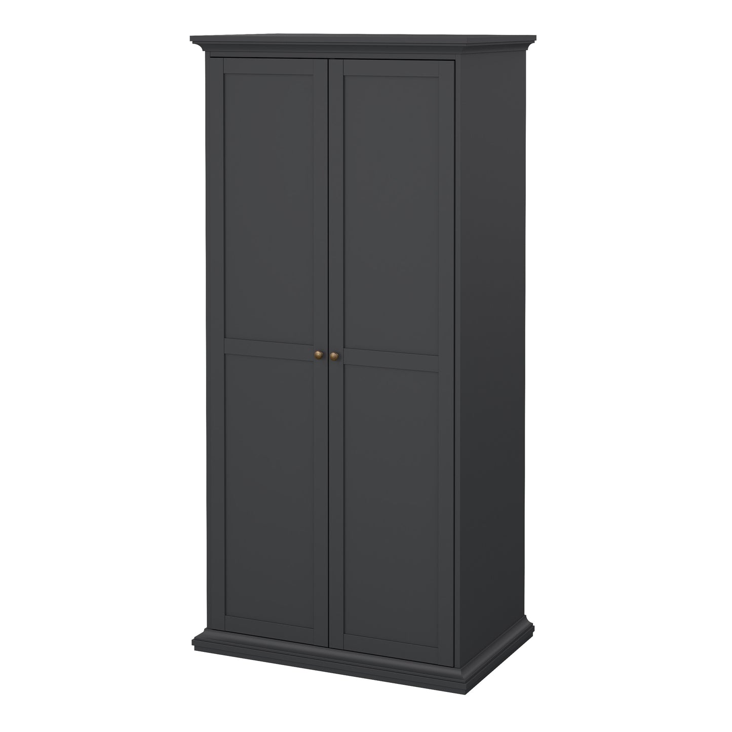 paris wardrobe with 2 doors in matt grey