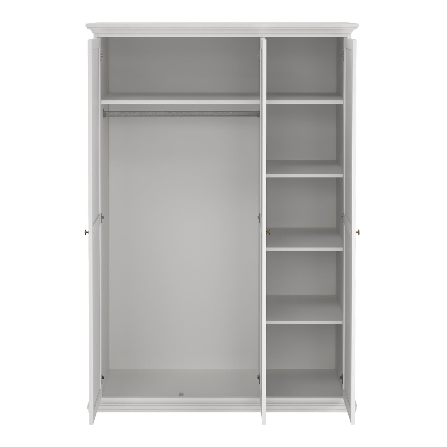 paris wardrobe with 3 doors in white