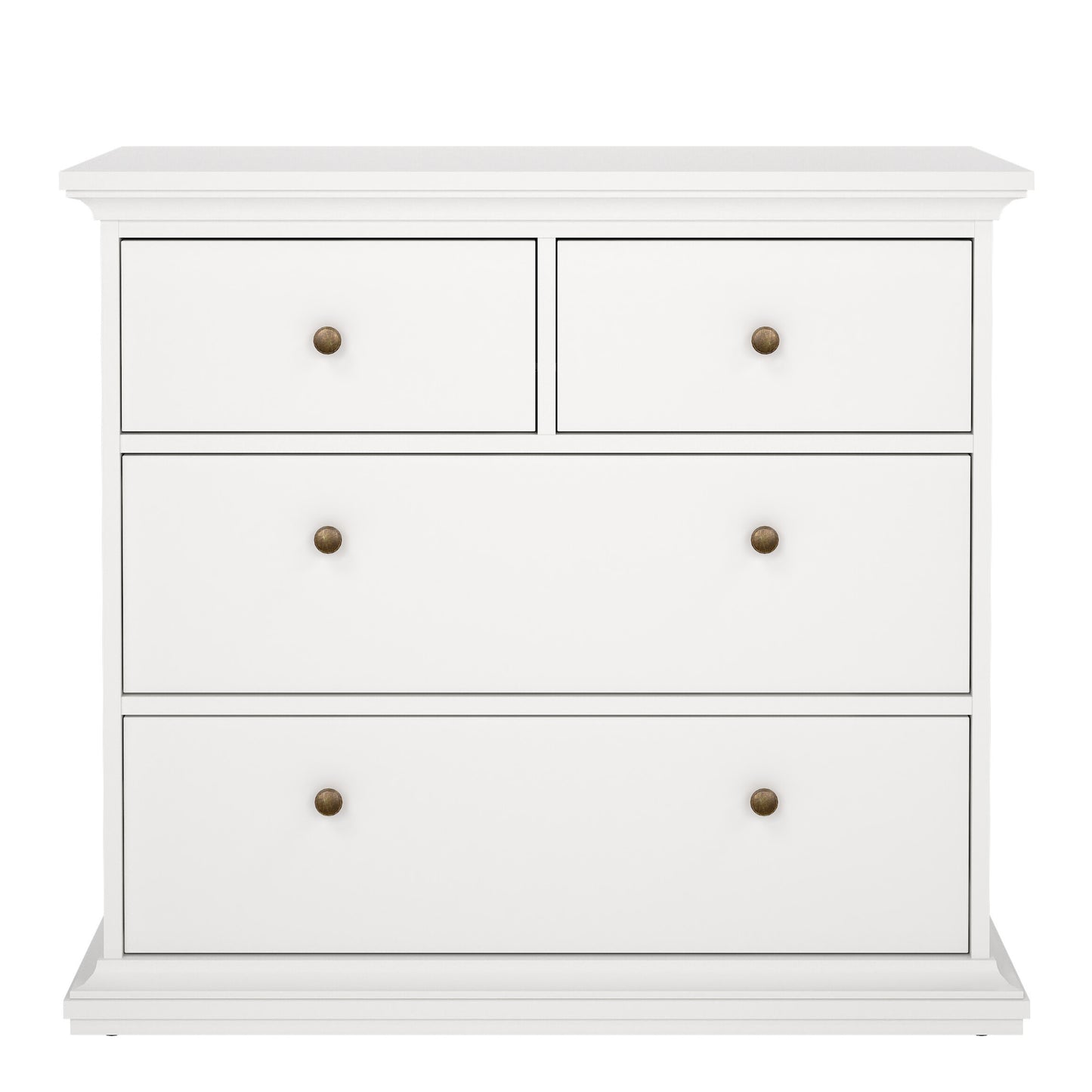 paris chest of 4 drawers in white