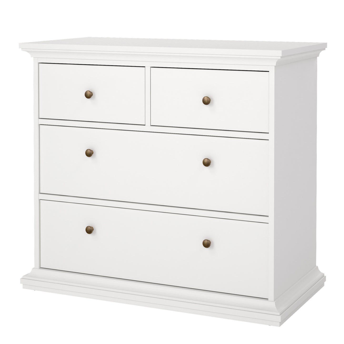 paris chest of 4 drawers in white