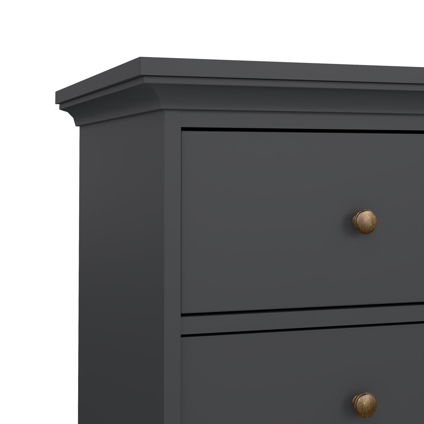 paris chest of 4 drawers in matt grey