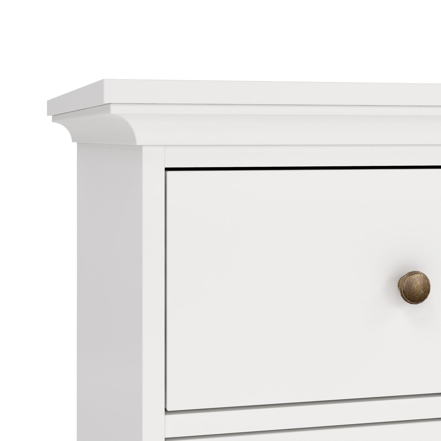 paris chest of 6 drawers in white