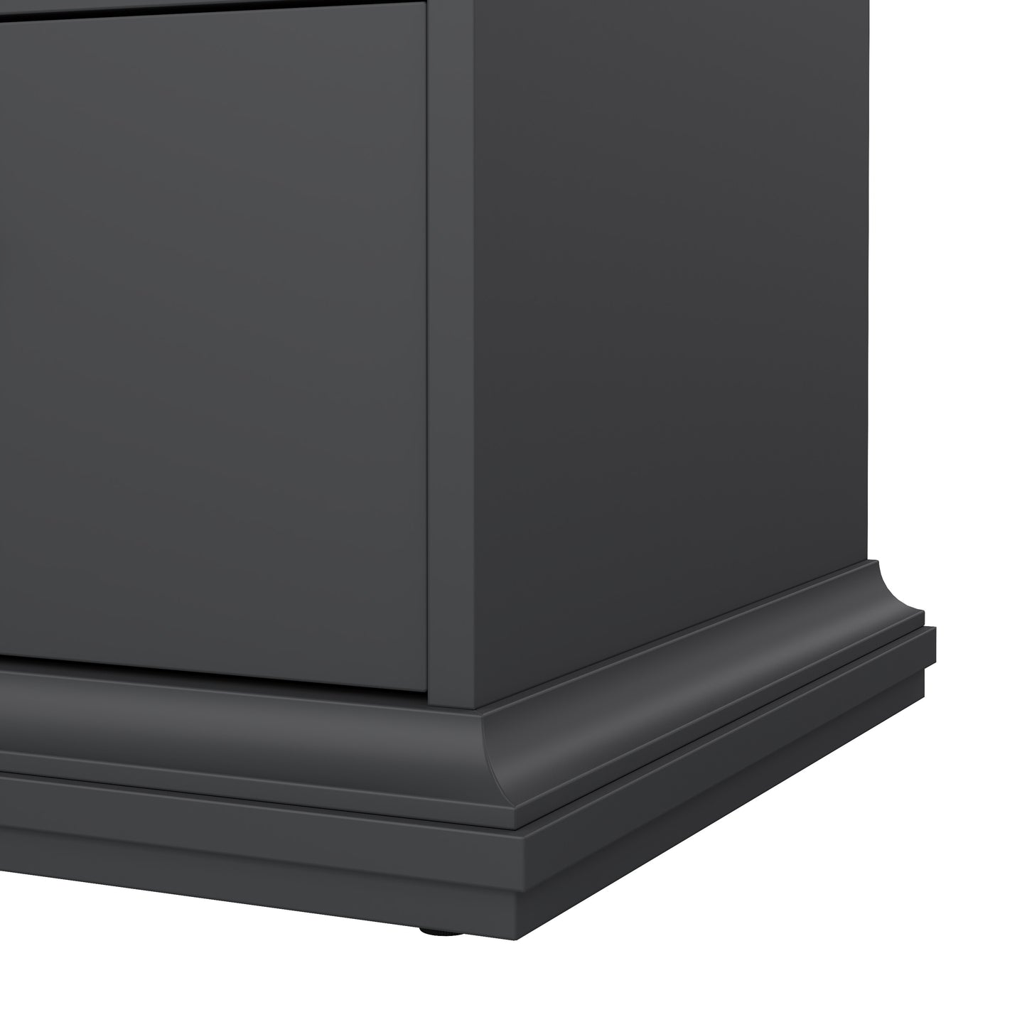 paris nightstand 1 door + 1 drawer in matt grey