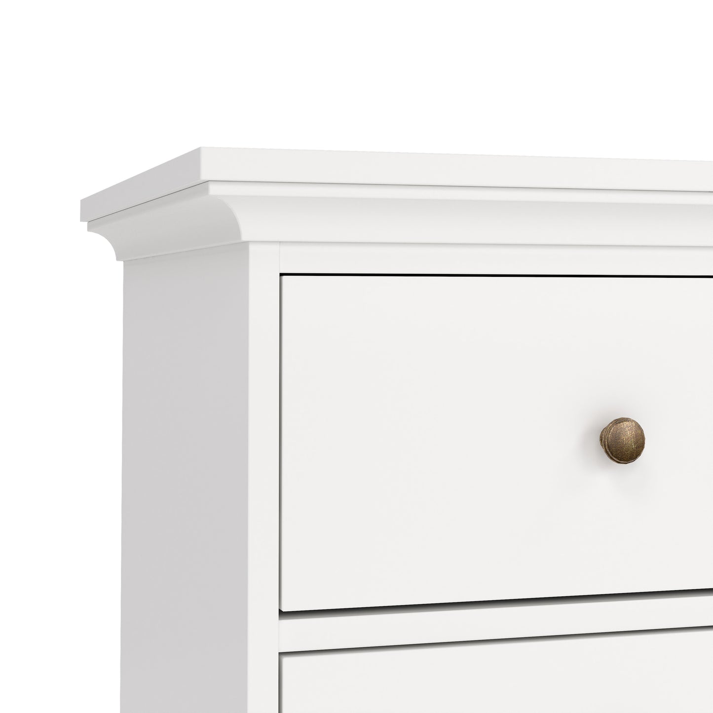 paris chest of 8 drawers in white