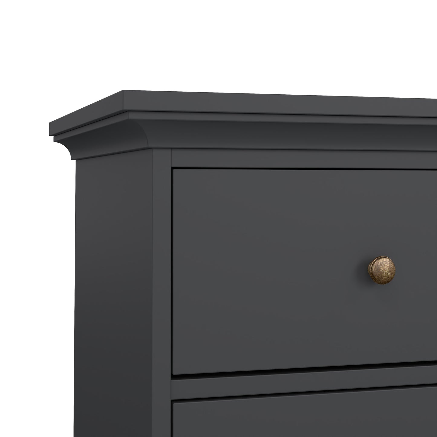 paris chest of 8 drawers in matt grey