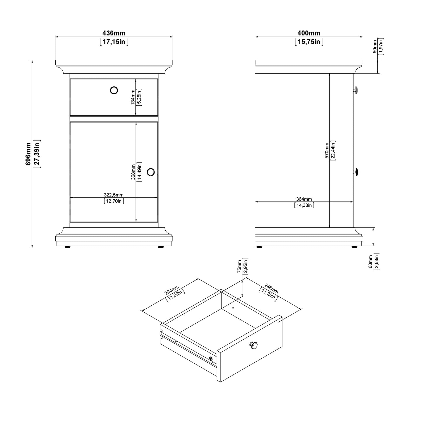 paris desk in matt grey