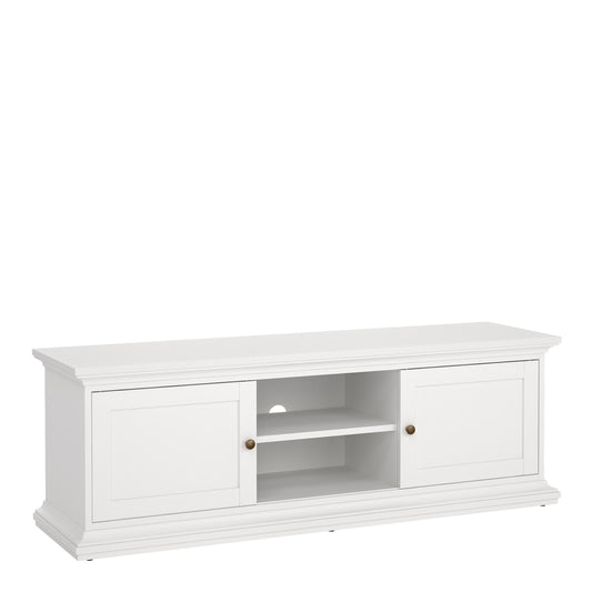 paris tv-unit 2 frame doors in white