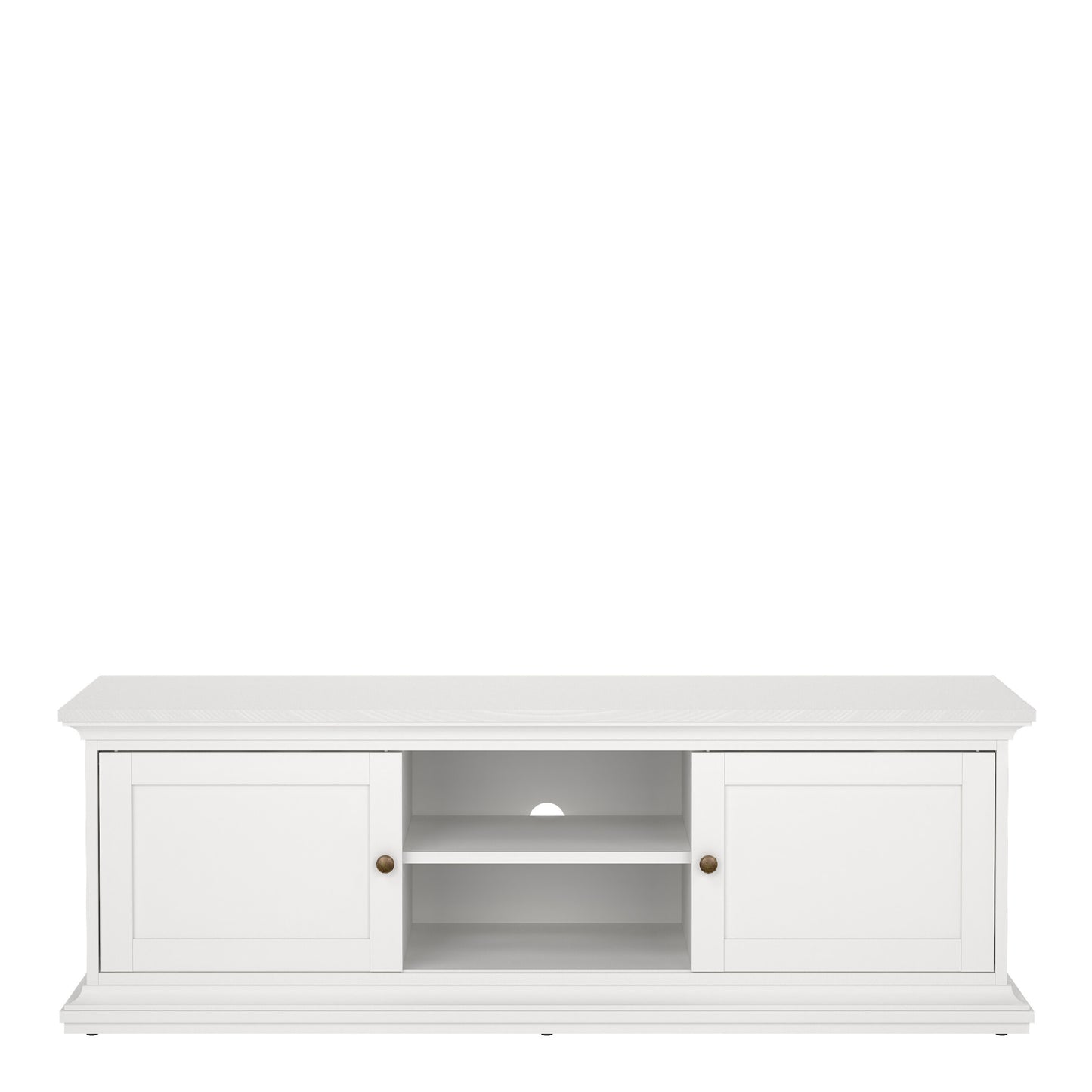 paris tv-unit 2 frame doors in white