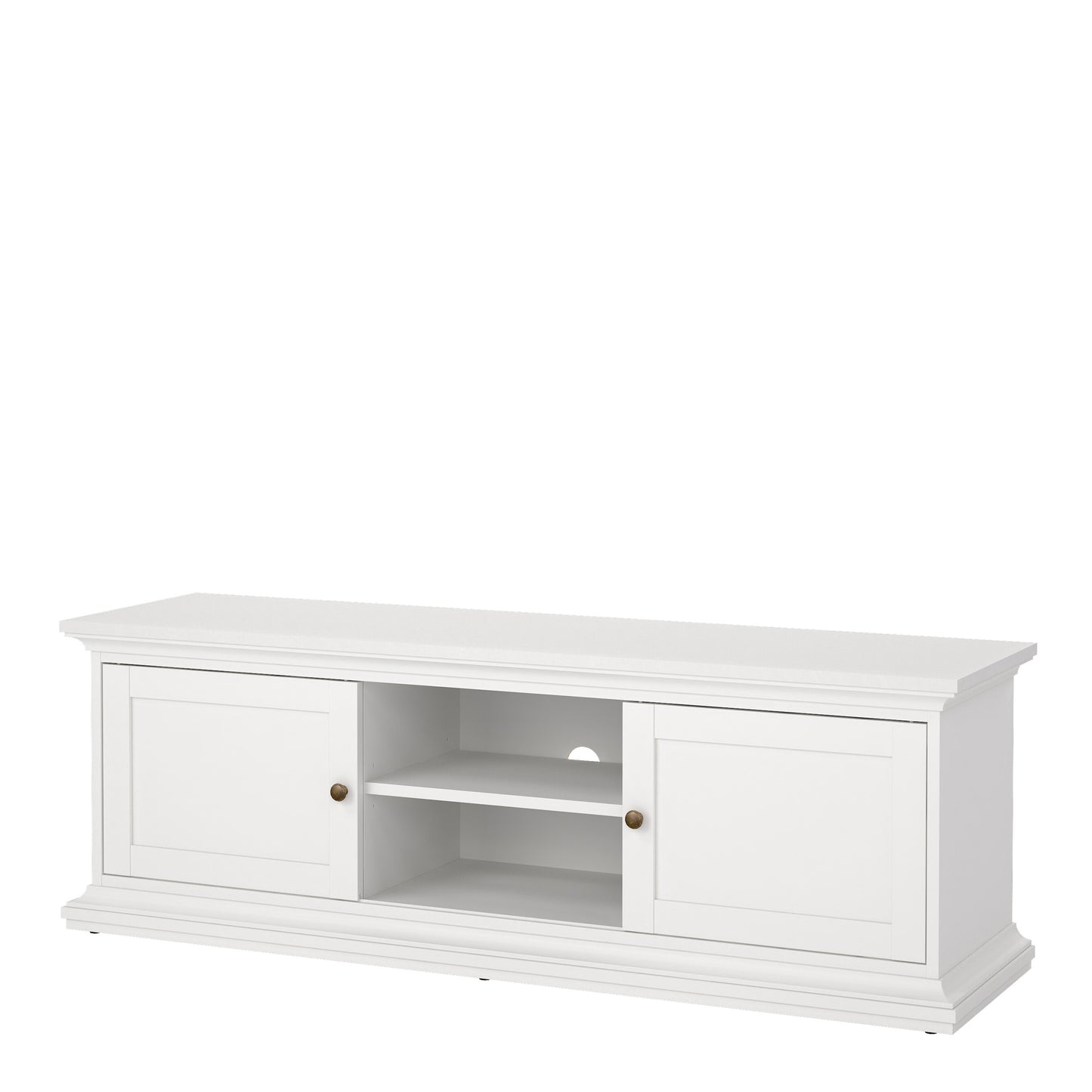 paris tv-unit 2 frame doors in white