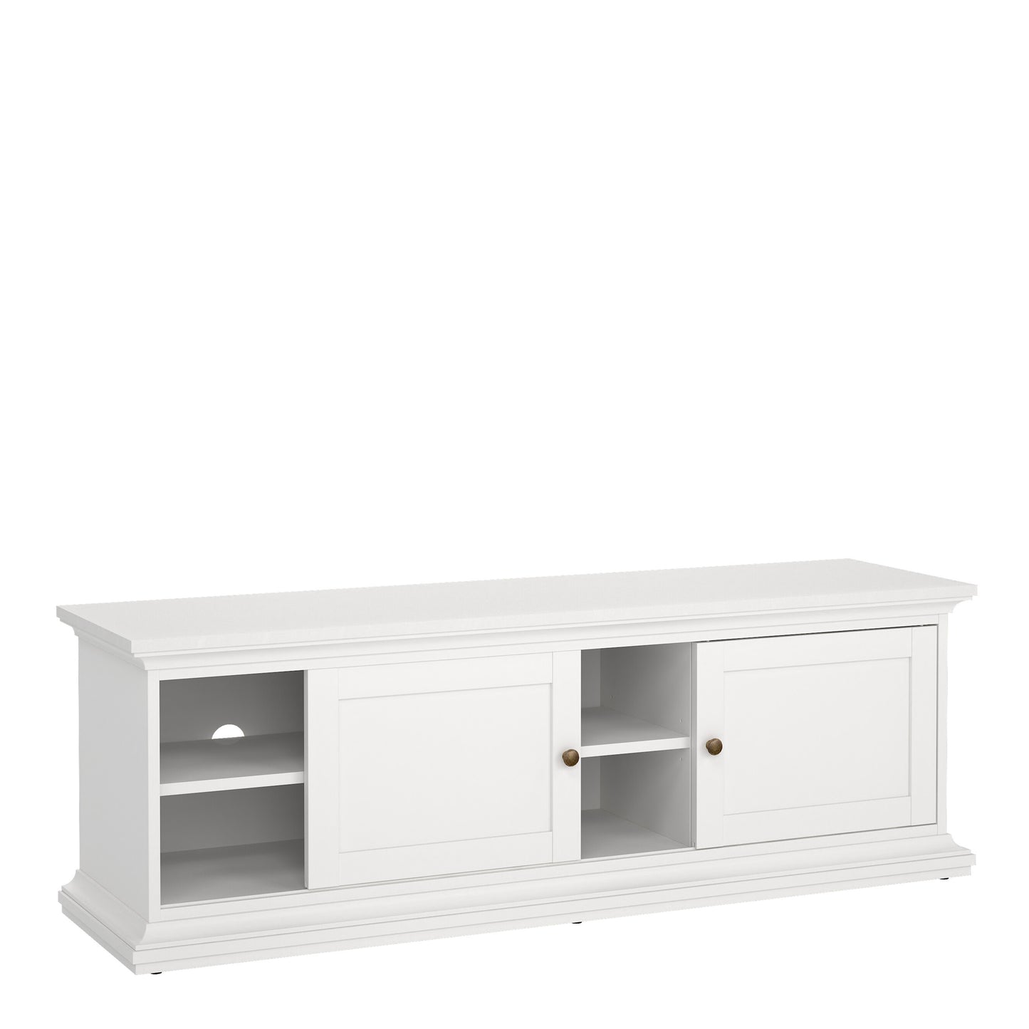 paris tv-unit 2 frame doors in white