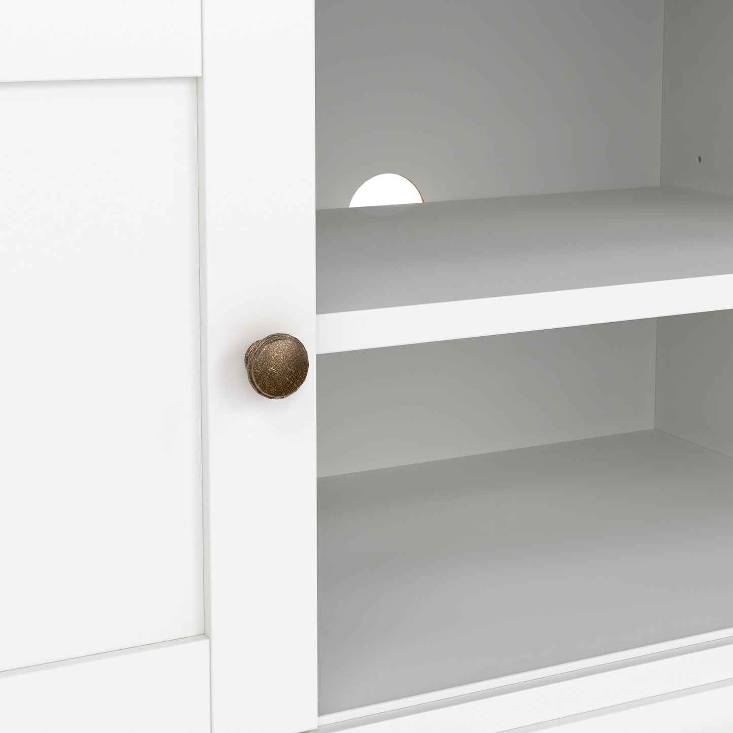 paris tv-unit 2 frame doors in white