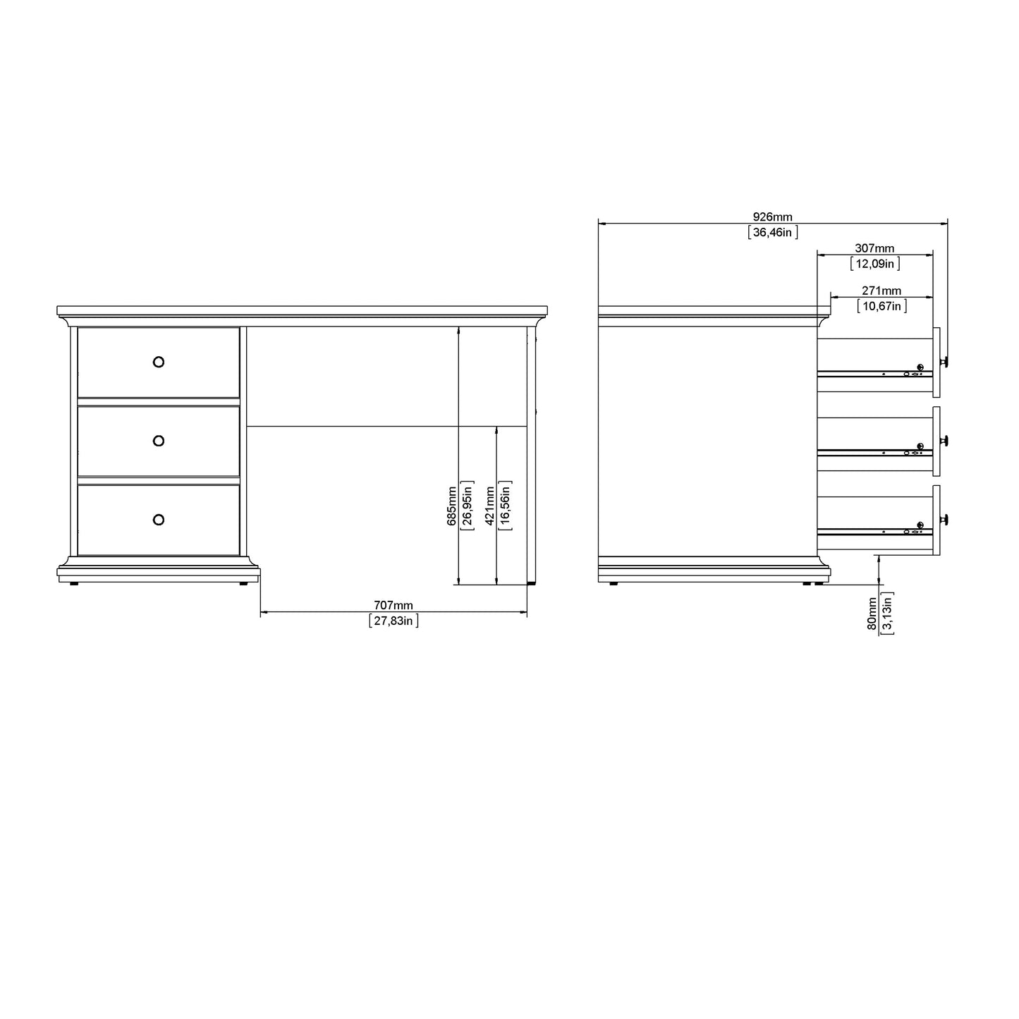 paris tall bookcase in matt grey