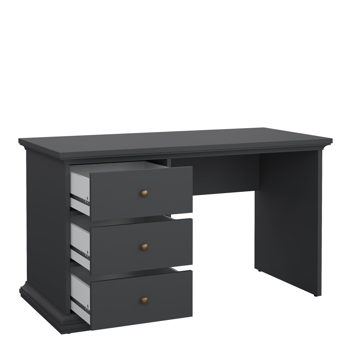 paris desk in matt grey