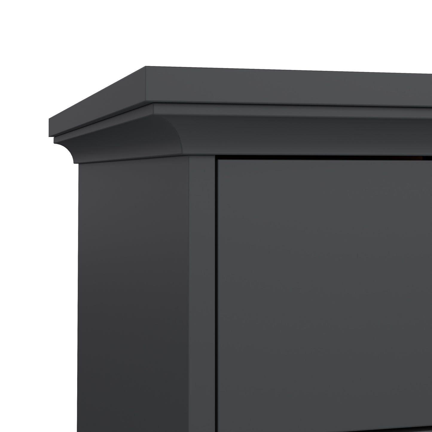 paris desk in matt grey