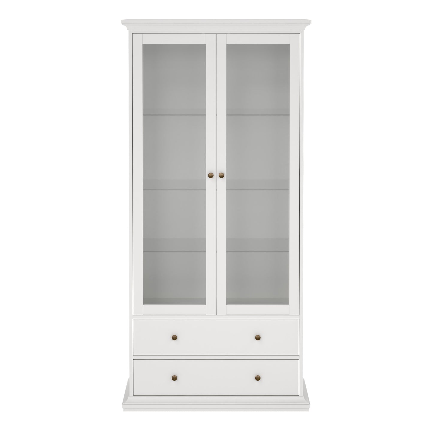 paris china cabinet in white