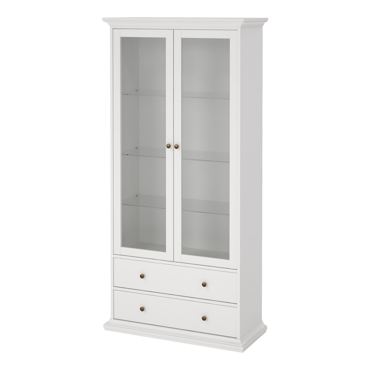 paris china cabinet in white