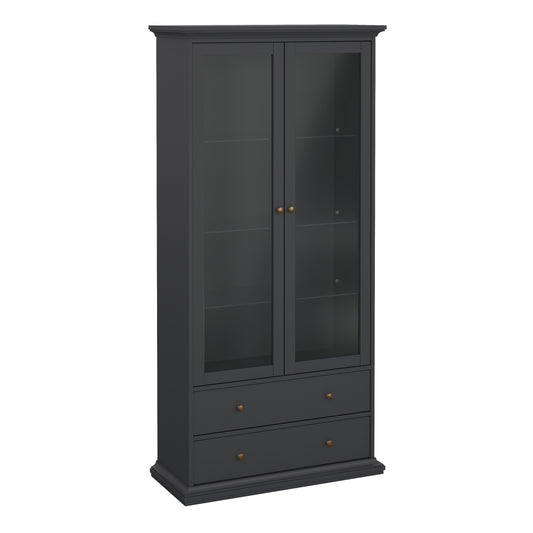 paris china cabinet in matt grey
