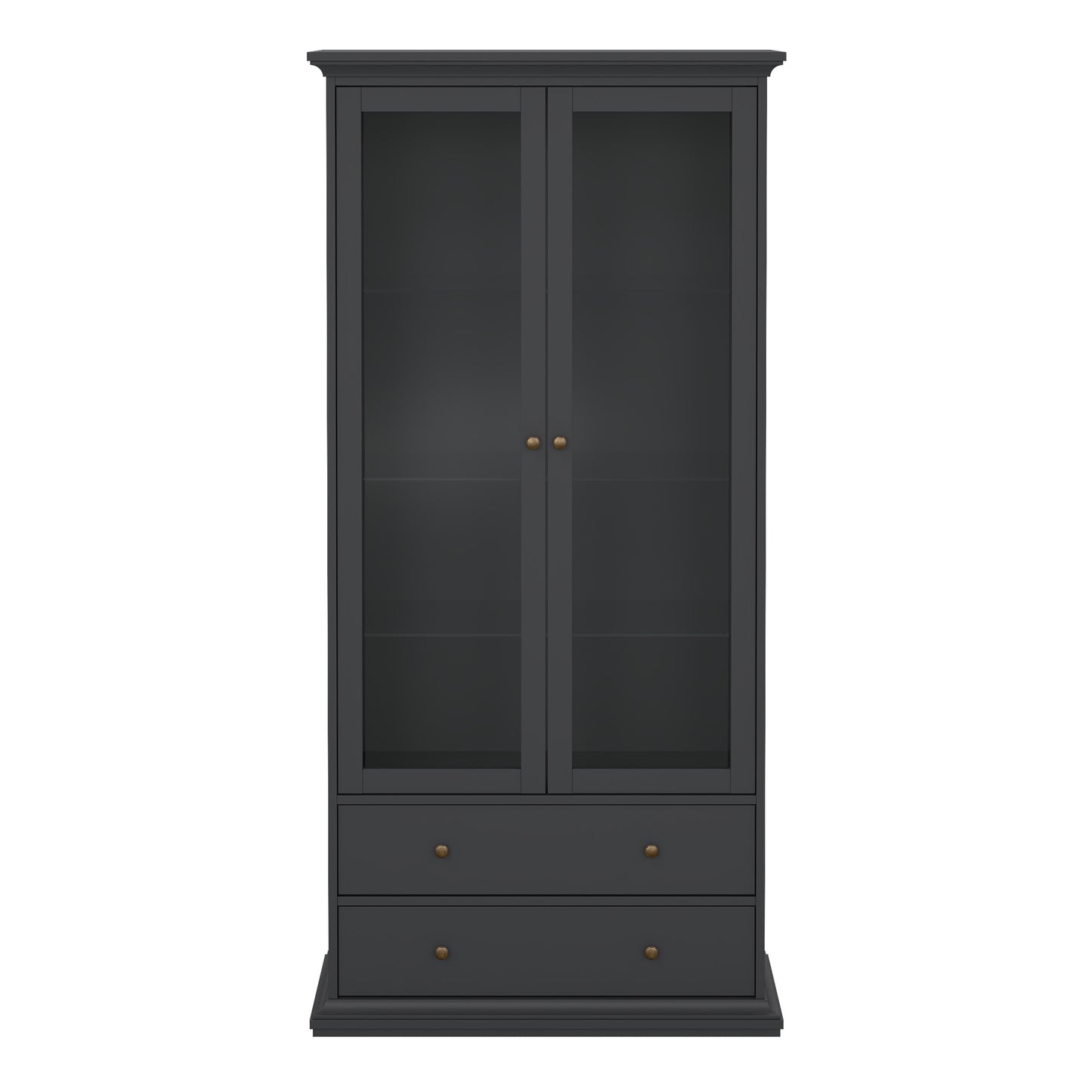 paris china cabinet in matt grey