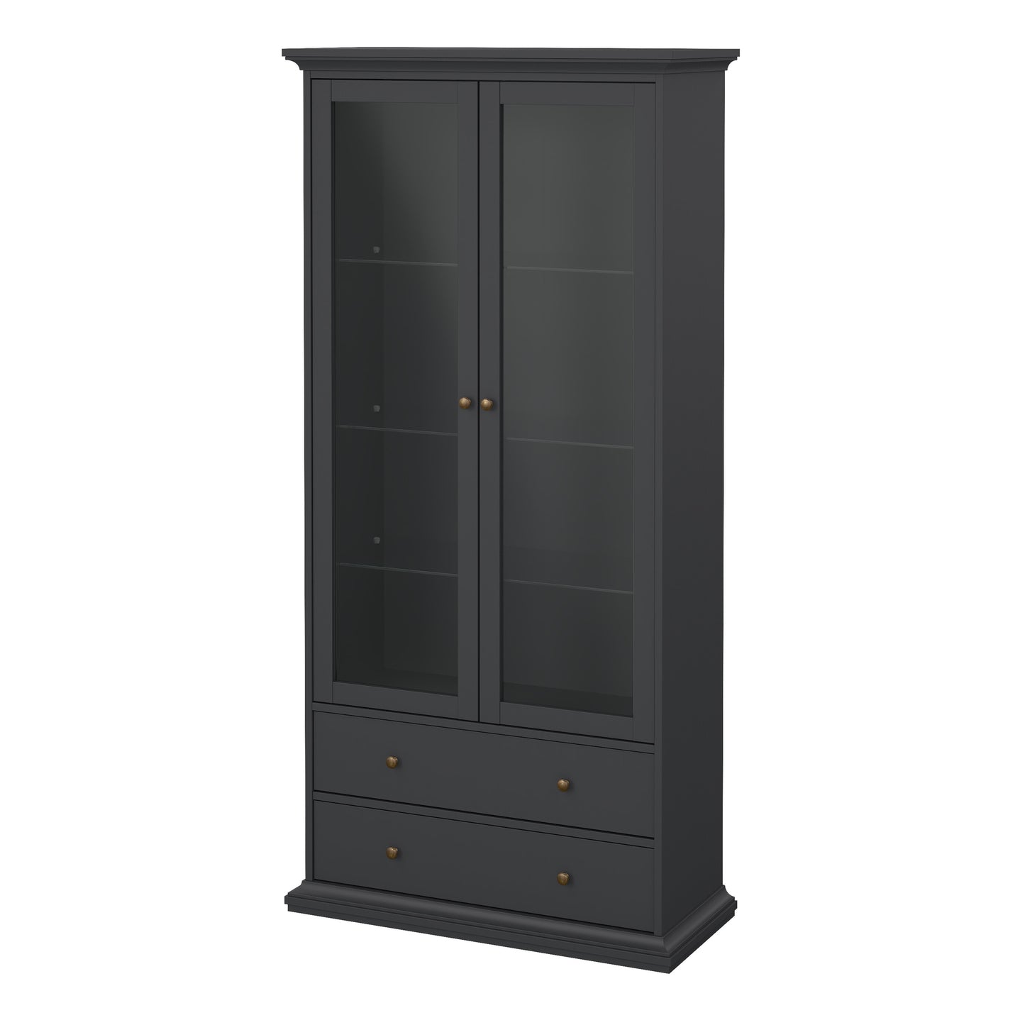 paris china cabinet in matt grey