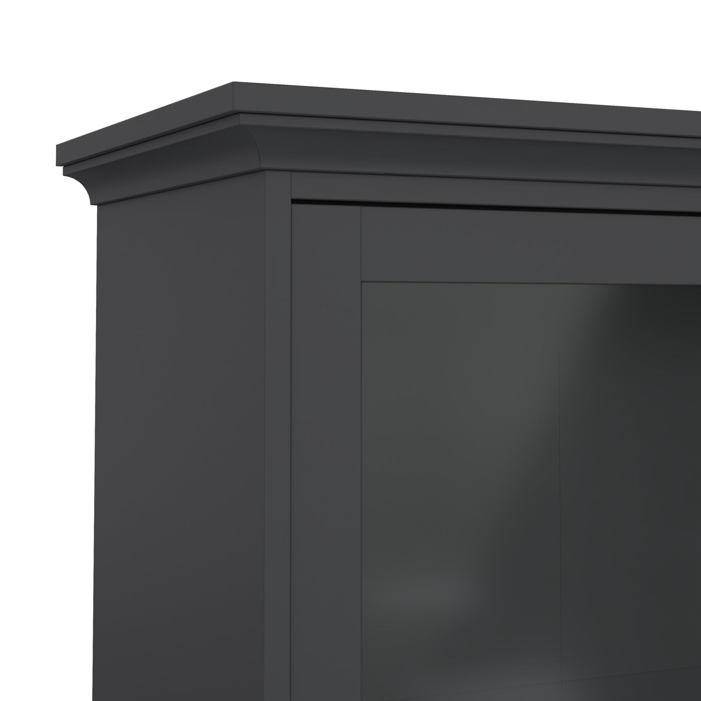 paris china cabinet in matt grey