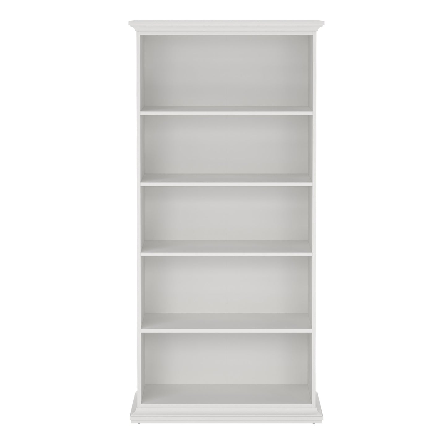 paris tall bookcase in white