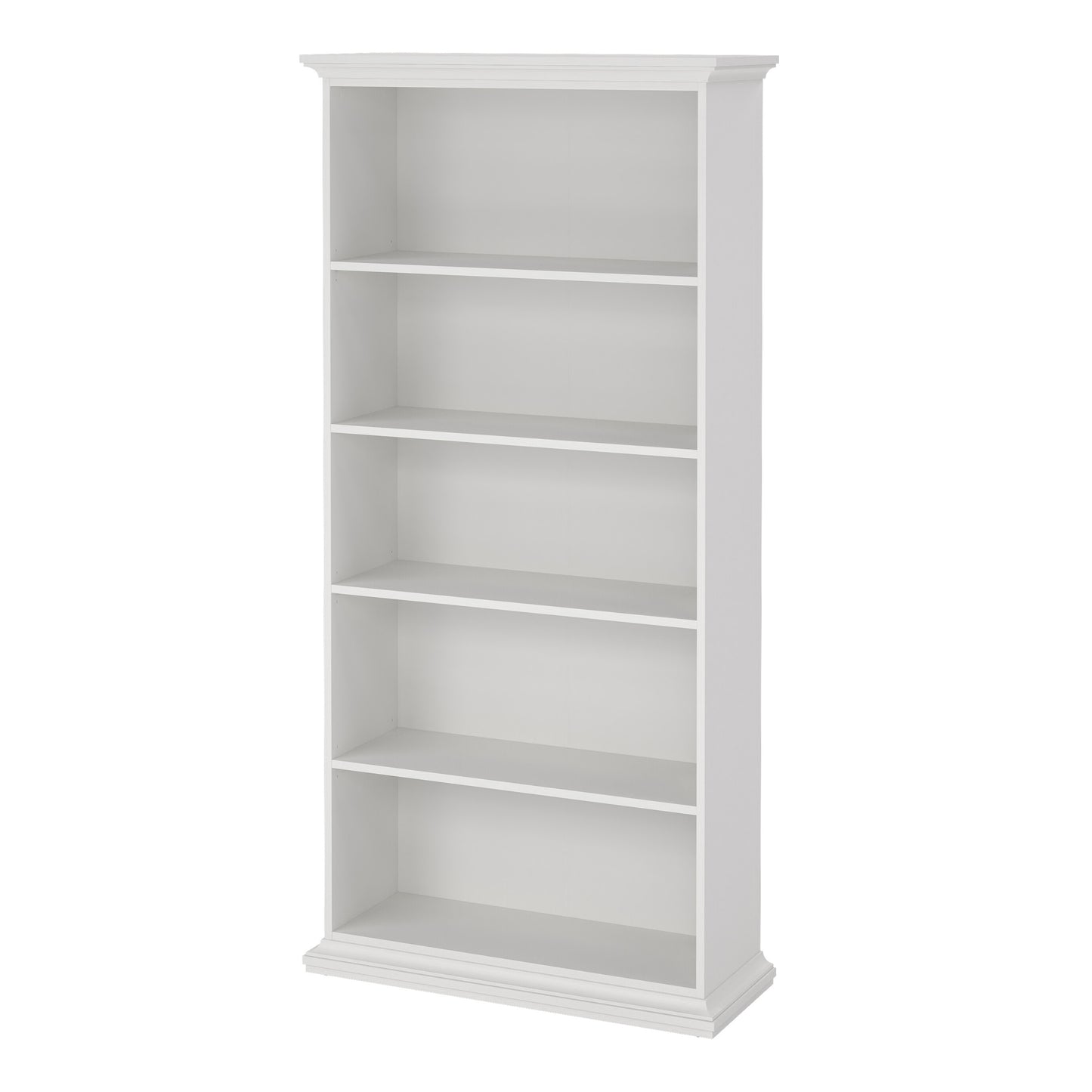 paris tall bookcase in white